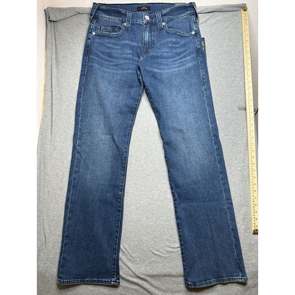 TRUE RELIGION MENS RICKY‎ STRAIGHT BLUE JEANS Distressed 32/34 $159.00 NWT